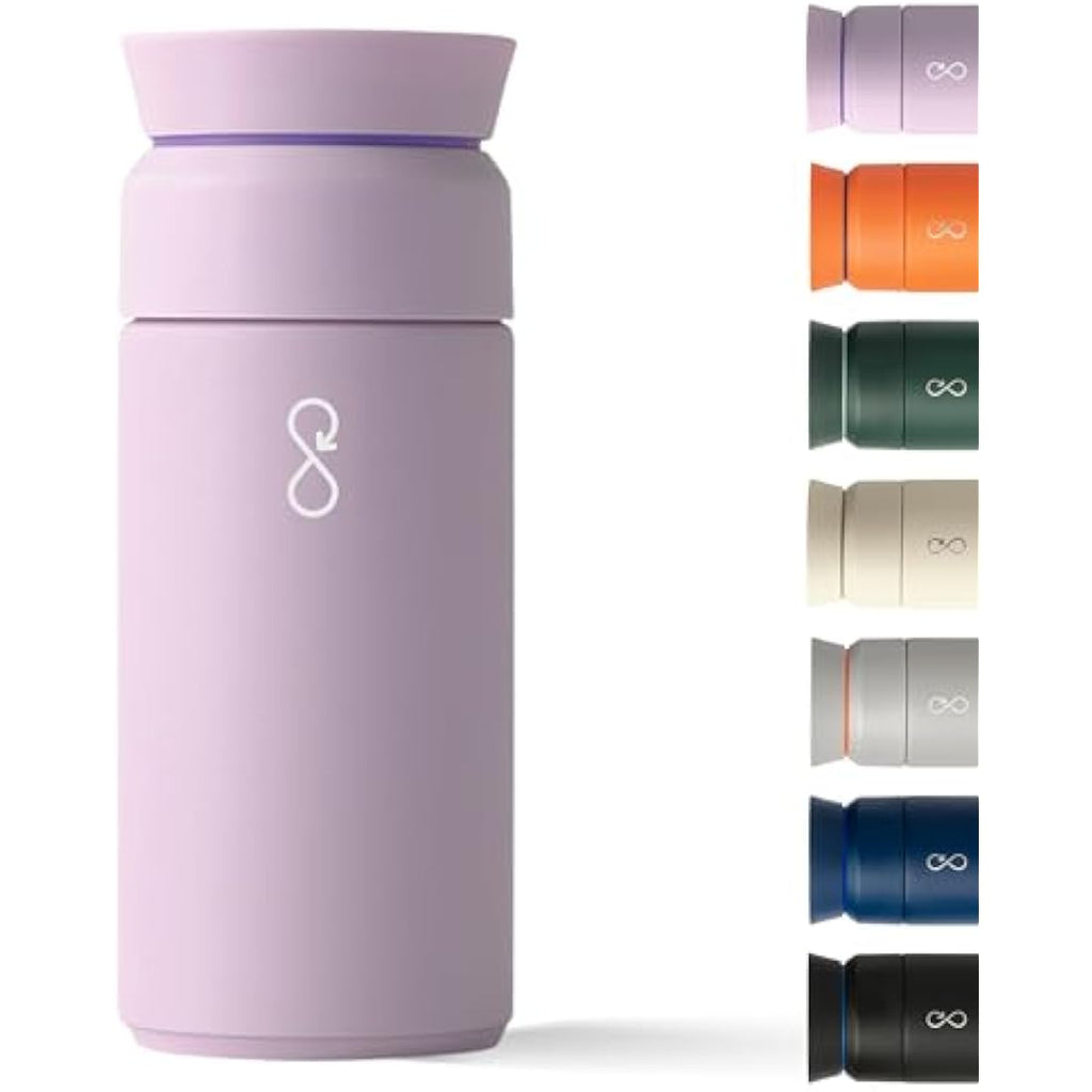 Ocean Bottle Brew Flask – 350ml Recycled Stainless Steel – Lavender