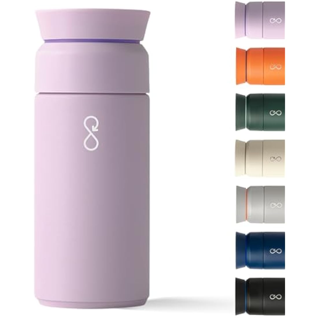 Ocean Bottle Brew Flask – 350ml Recycled Stainless Steel – Lavender