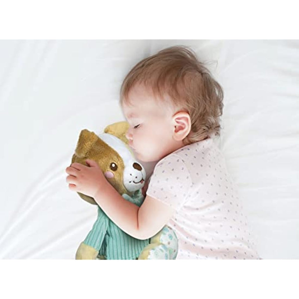 Clementoni Pete the Puppy Plush Toy with Sensory Comfort Blanket
