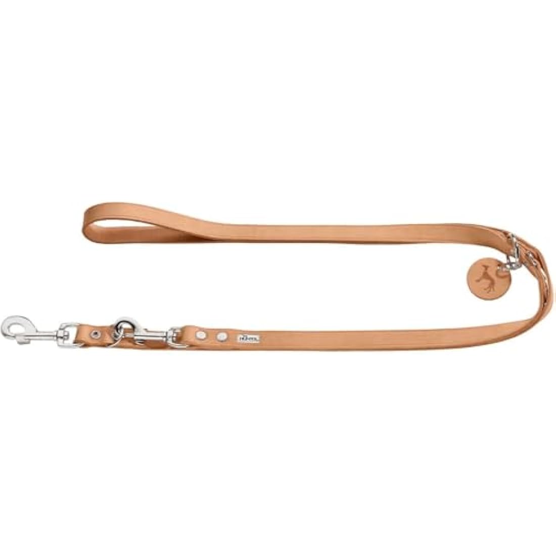 Hunter Soft Genuine Cow Leather Training Dog Leash, Tan – 16mm x 200cm
