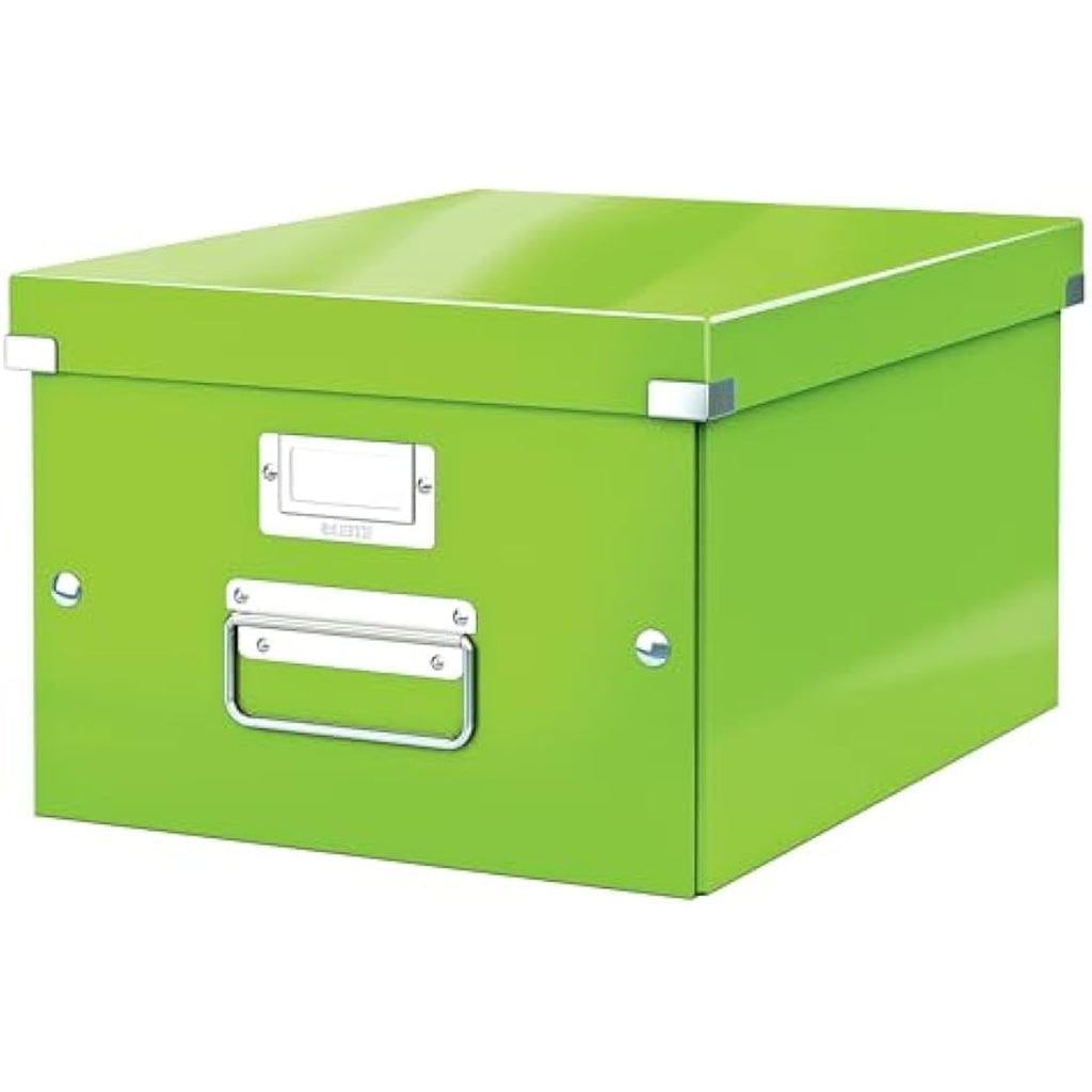 Leitz Click & Store A4 Storage Box – Foldable Green Document Organizer