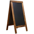 DIPAMKAR Magnetic A-Frame Pavement Chalkboard Sign - 86cm Wooden Board