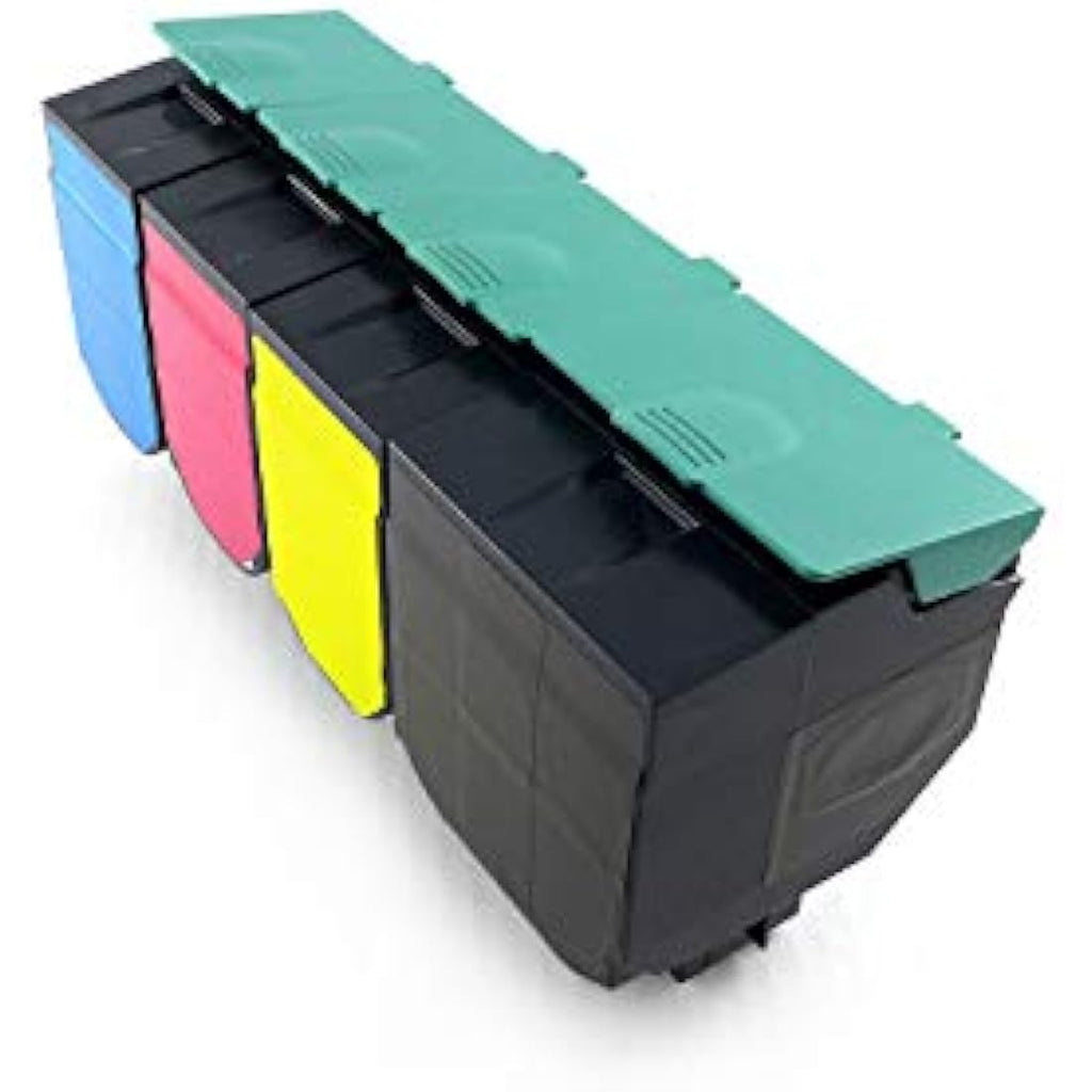 Green2Print Remanufactured Toner Set for Lexmark X543 X544 C540 | 4 Pack