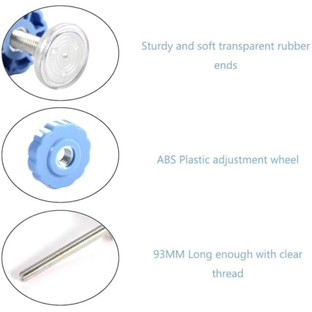 M10 Baby Gate Spindle Rods – 4 Pack Pressure Mount Bolts, Blue
