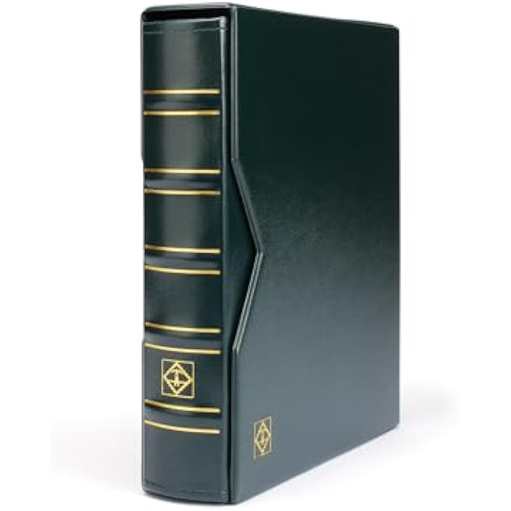 Lighthouse Optima Coin Album with Slipcase – Green Faux Leather Binder