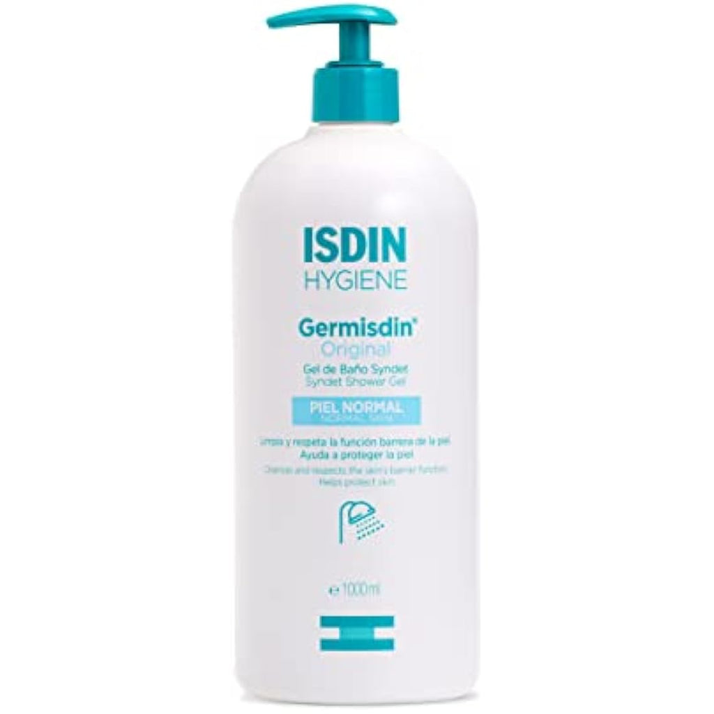 ISDIN Germisdin Original Syndet Shower Gel - Daily Germ Protection (1000ml)