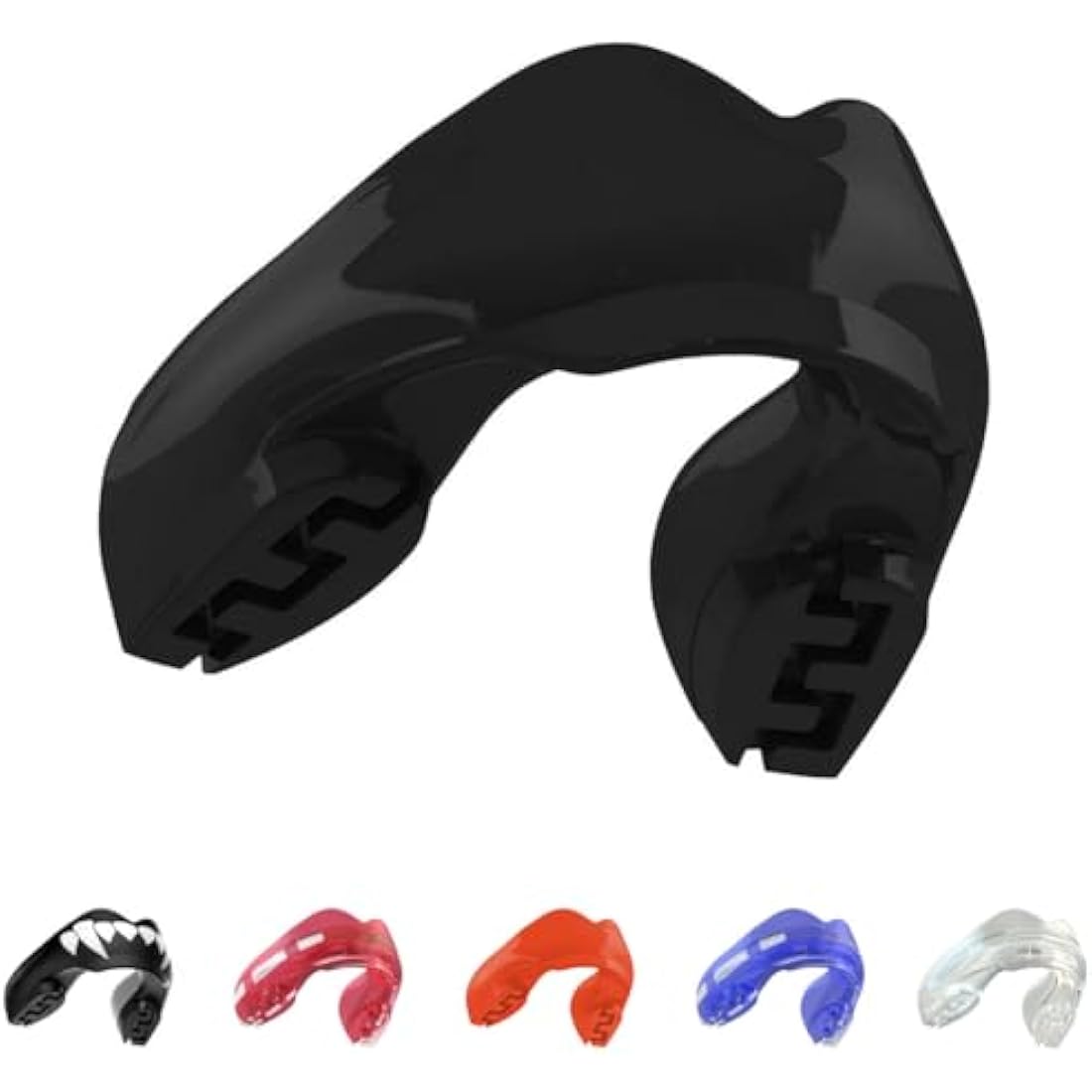 SafeJawz Orthodontic Mouthguard for Braces – Remouldable Gum Shield, Black