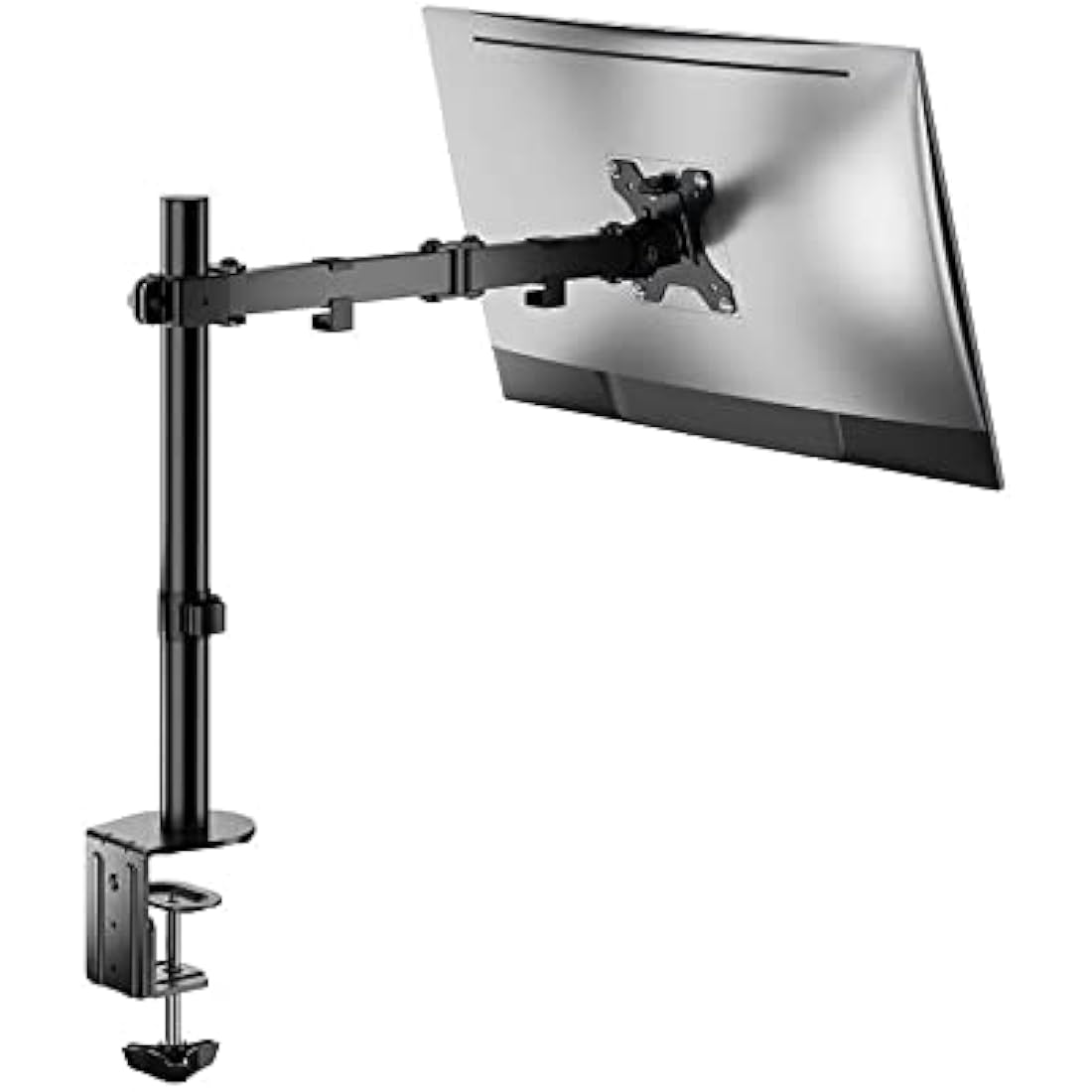 ProperAV Desk Monitor Mount – Adjustable Swing Arm for 17-34" Screens