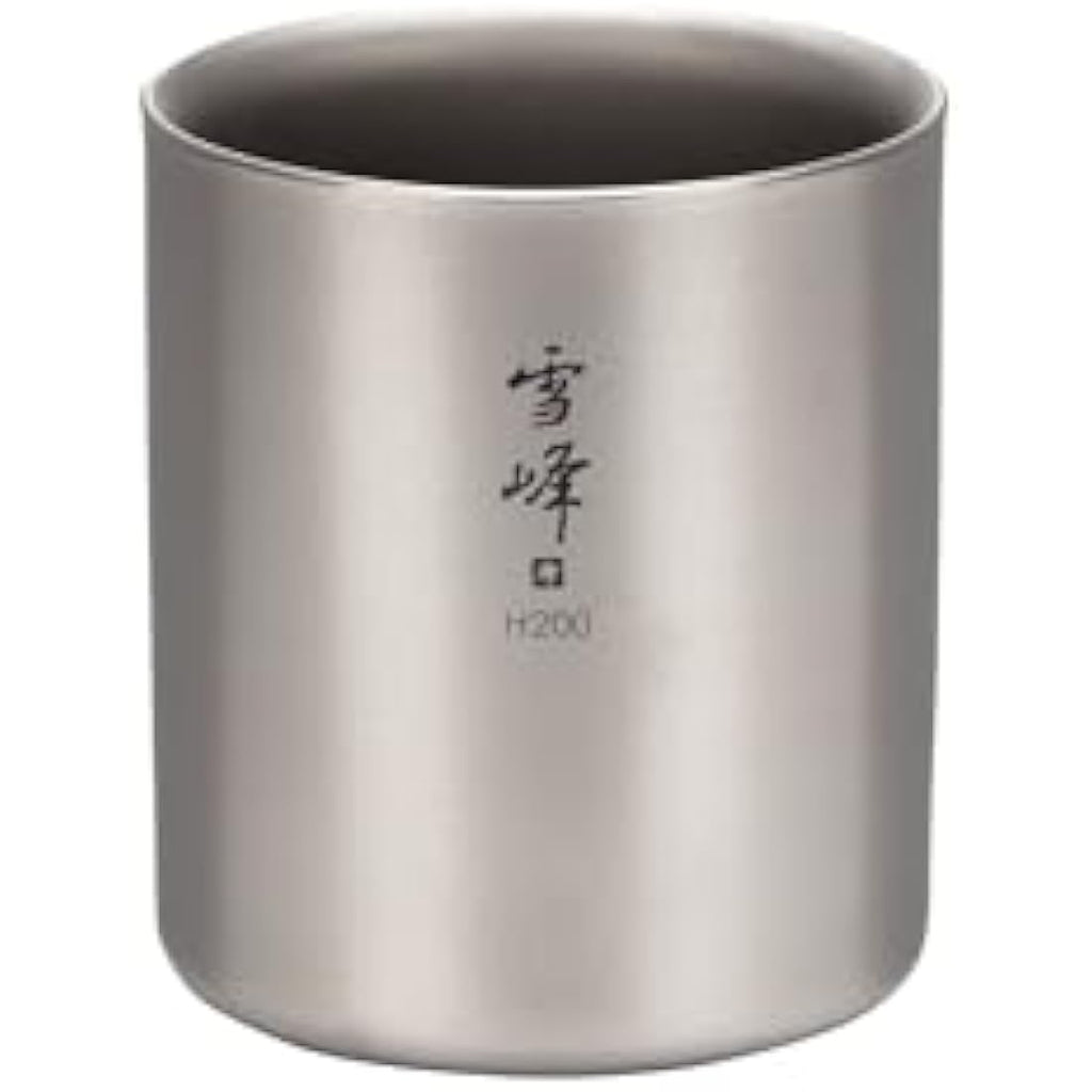 Snow Peak H200 Stacking Mug – Double-Walled Titanium Camping Cup