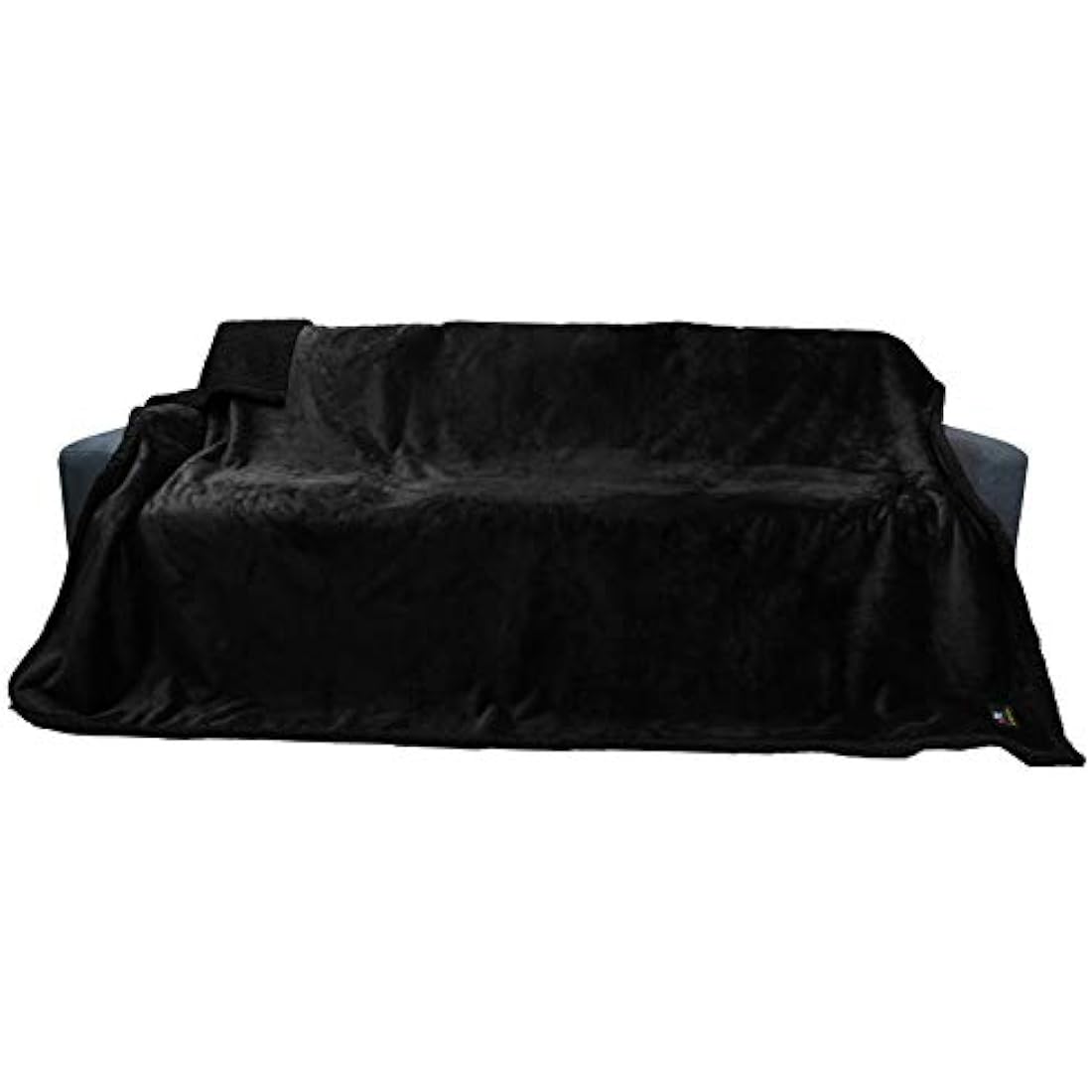 Luciphia Waterproof Pet Blanket – Fluffy Double Layer Dog Cover, Black, XL