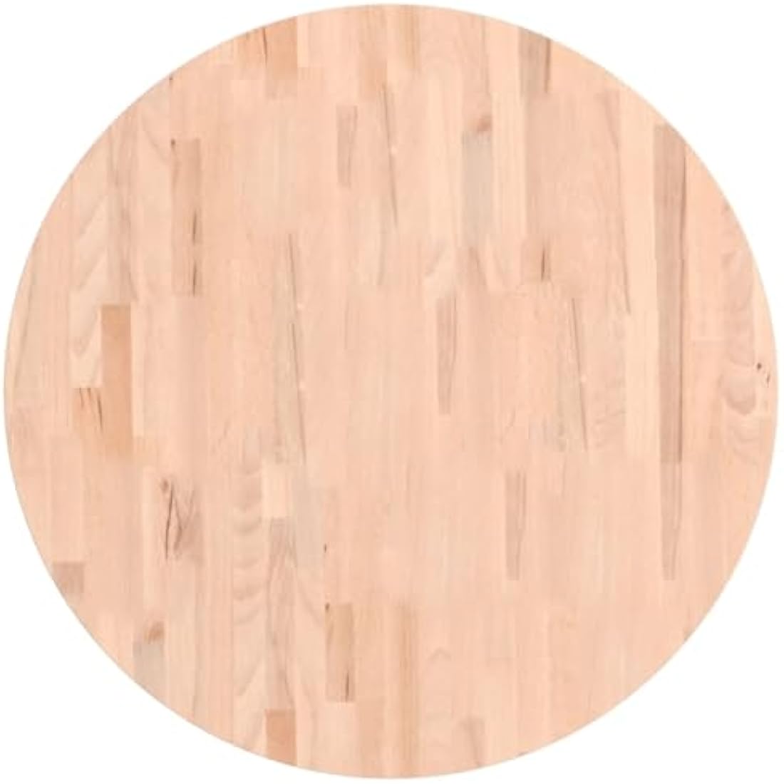 Jolof Store Round Beech Wood Table Top – 80cm Natural Coffee Table