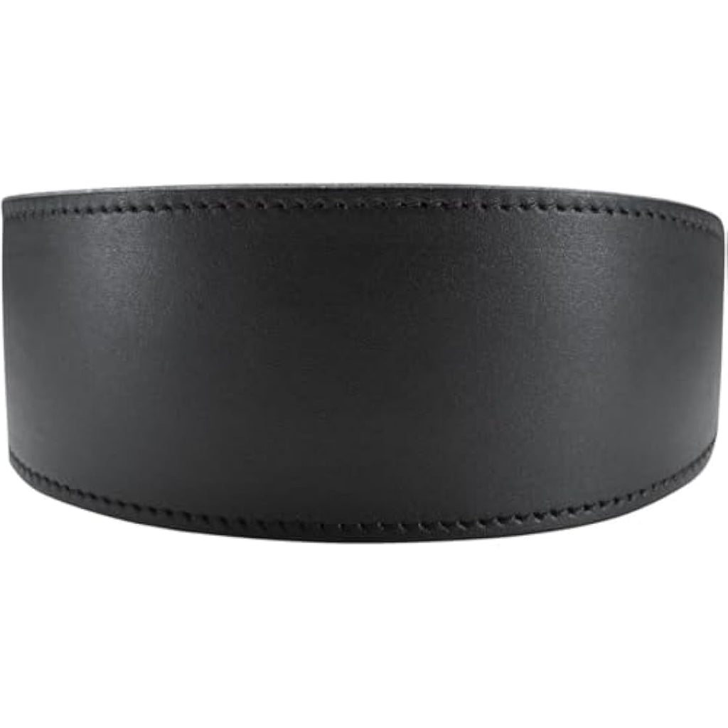 Hunter Soft Leather Greyhound Collar – Padded Full-Grain Leather, Black