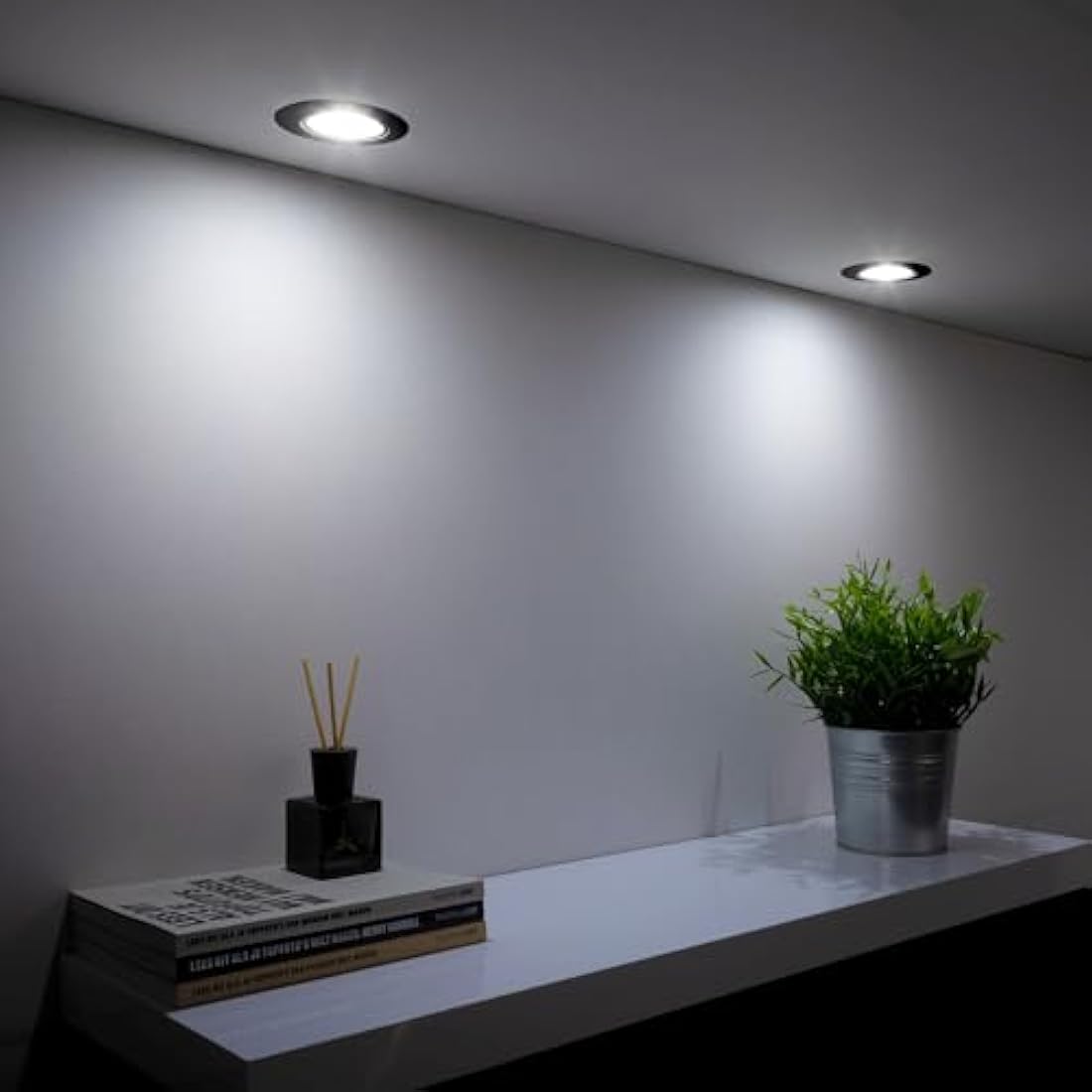 EMOS LED Recessed Ceiling Spotlights - 5W 6500K Cold White Black, 6 Pack