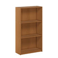 Furinno 3-Tier Composite Wood Bookcase Storage Shelves | Light Cherry