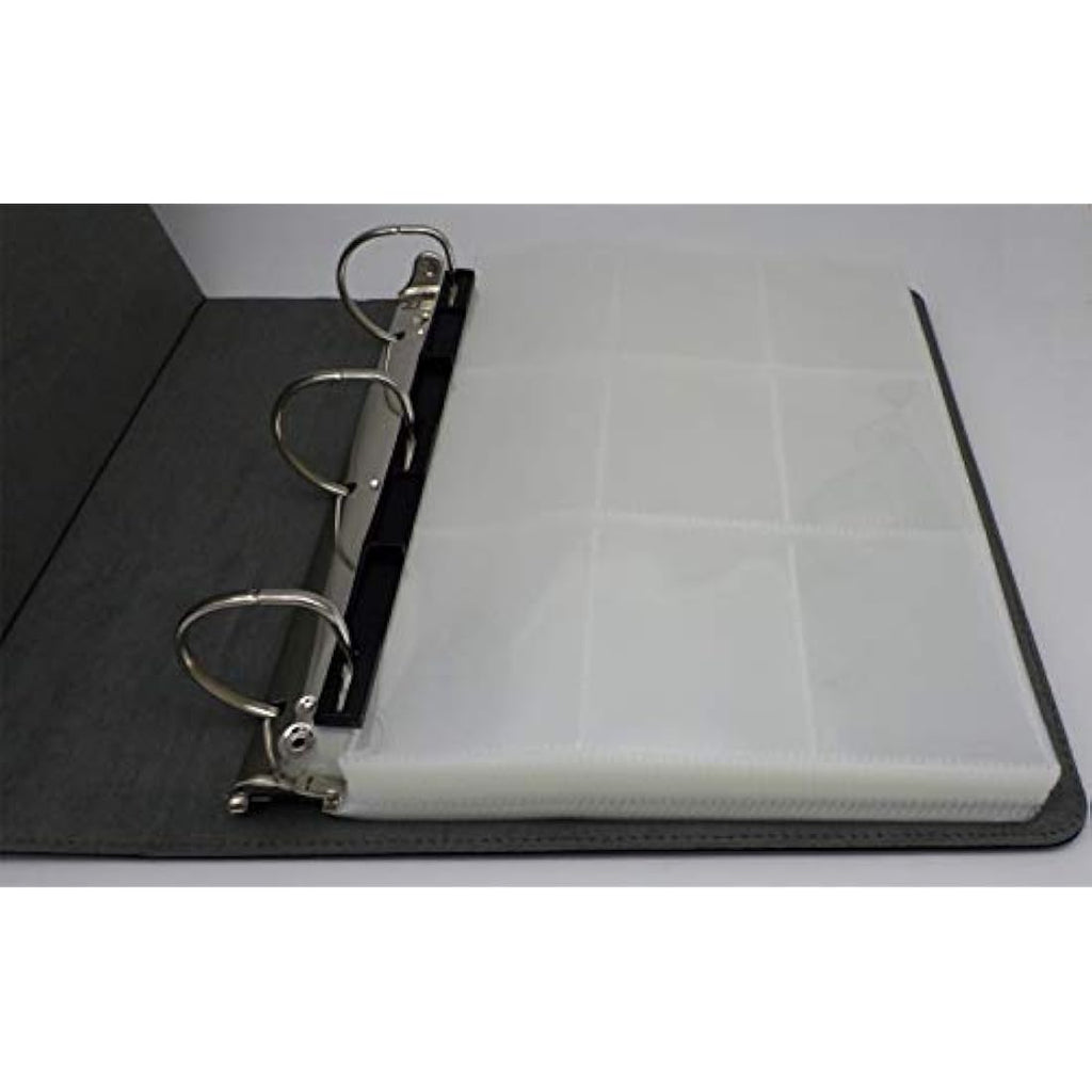 docsmagic.de 3-Ring Premium Album Black with 100 9-Pocket Pages