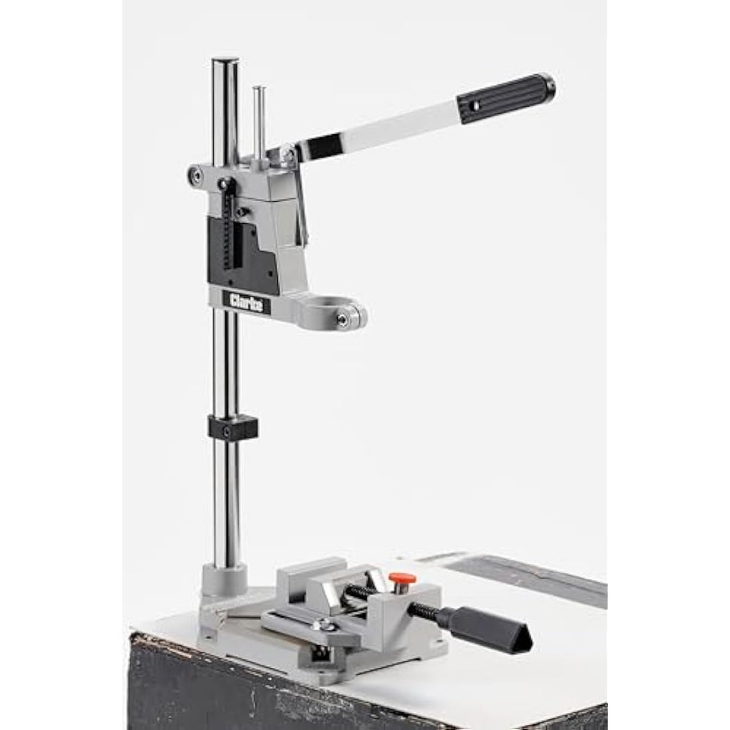 Clarke CDS3 Drill Stand with Vice – Adjustable Depth Stop for Drills