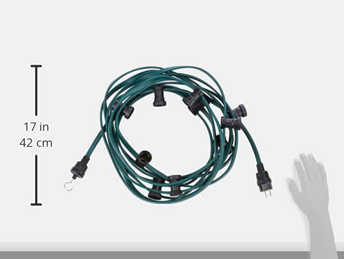 Bachmann 740.005 Outdoor String Lights | 10m Light Chain with 10 Sockets