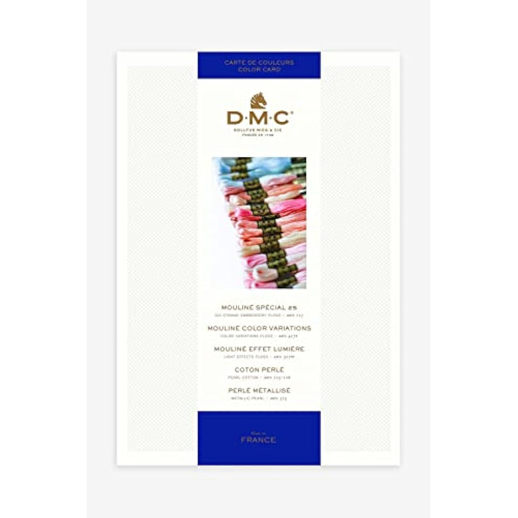 DMC Stranded Cotton Shade Card | Embroidery Thread Color Guide W100B
