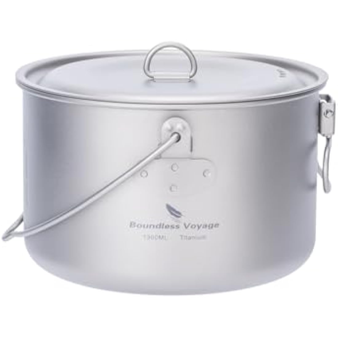 Boundless Voyage 1300ml Titanium Pot | Ultralight Camping Mug with Lid