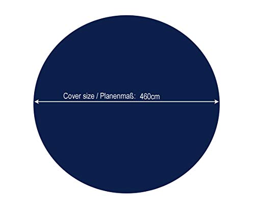 Quick Star Round Winter Pool Cover 460cm - Blue UV Resistant Tarpaulin