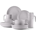 Odoland 20-Piece Unbreakable Camping Dinnerware Set for 4 | Gray