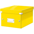 Leitz Click and Store A5 Storage Box – Yellow Collapsible Office Bin