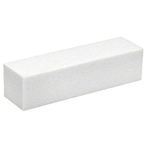 4-Sided Nail Buffer Brick – White Professional Manicure Tool