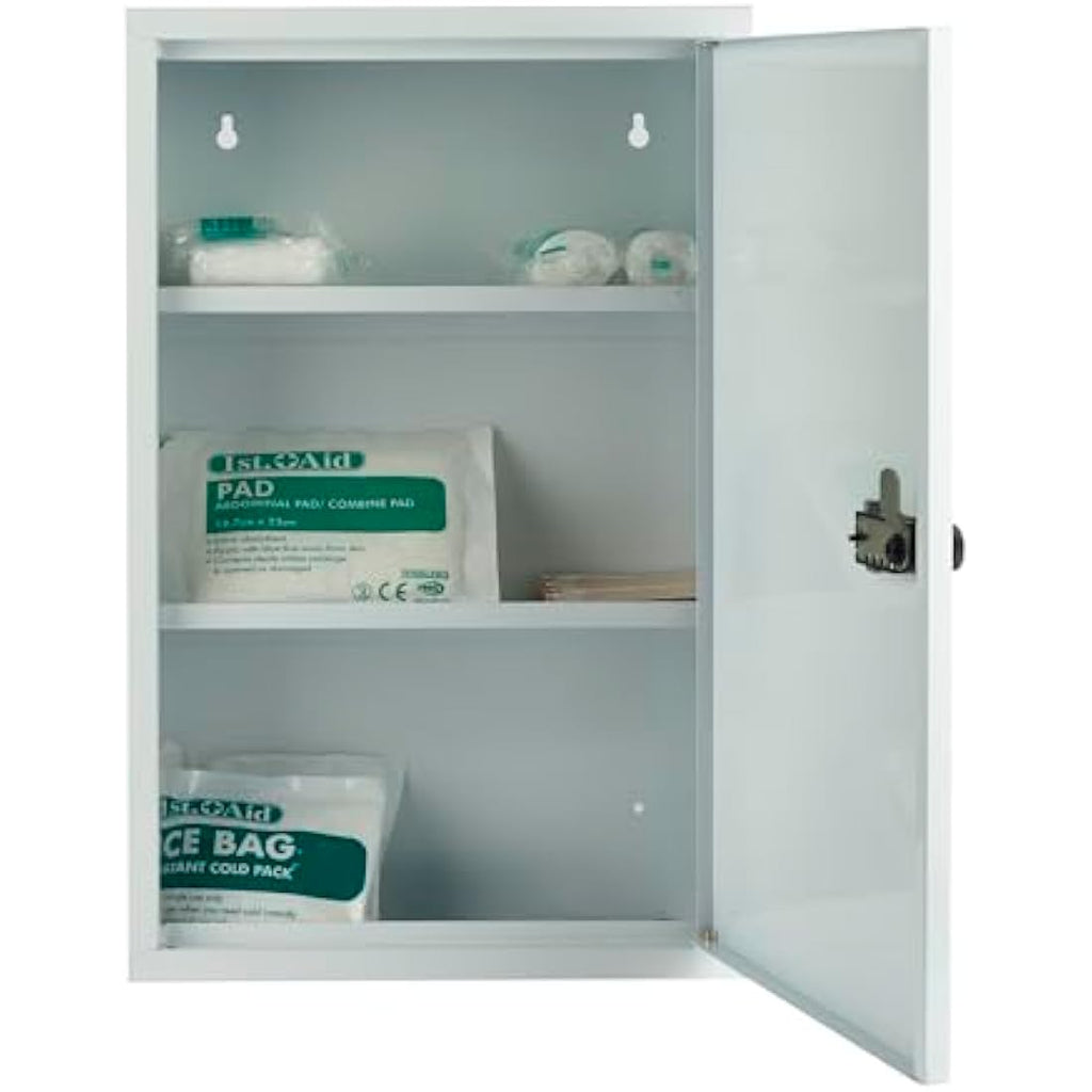 Safes UK Medical Cabinet – Wall-Mounted Metal Box with Combination Lock