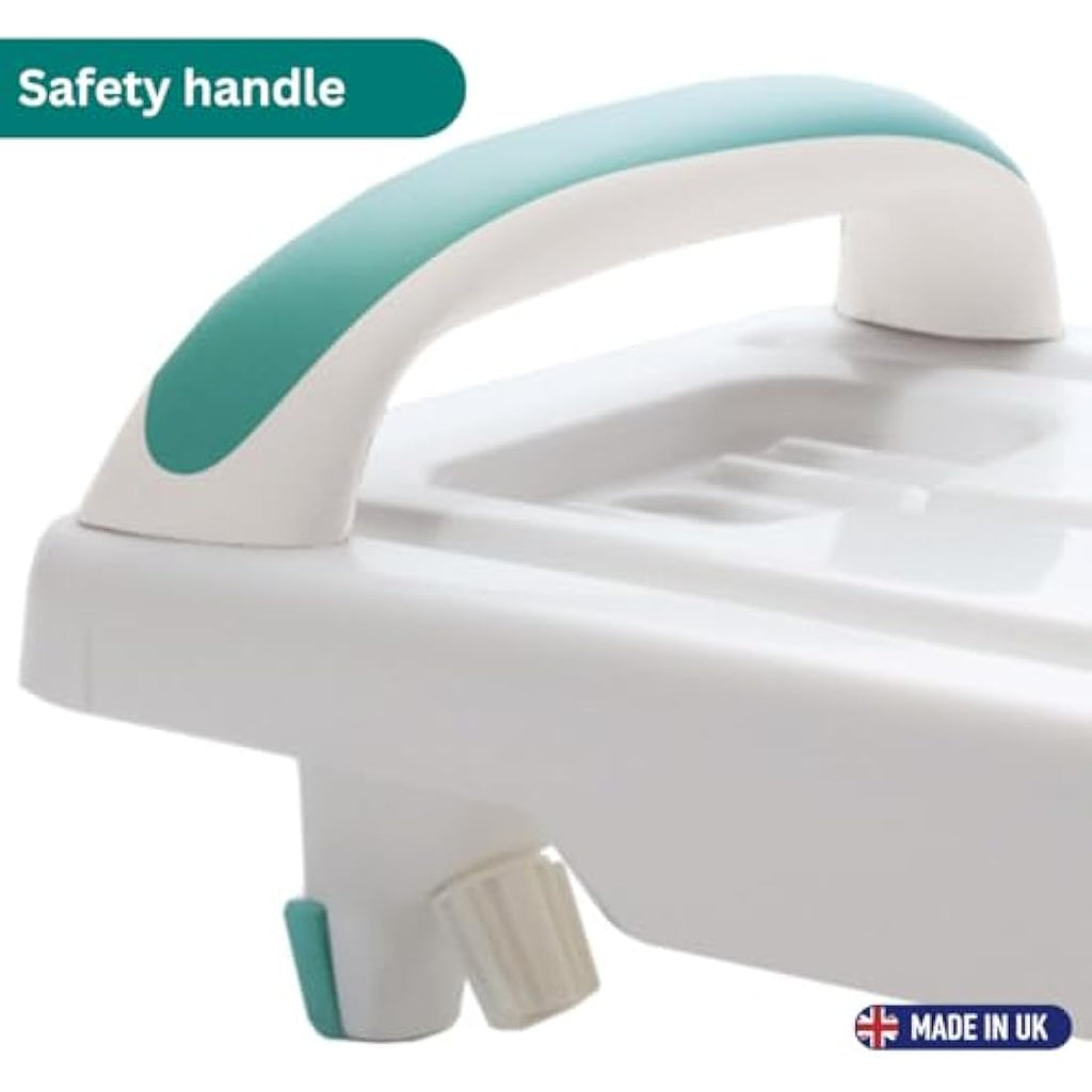 Helping Hand Kingfisher White Plastic Bath Board with Handle