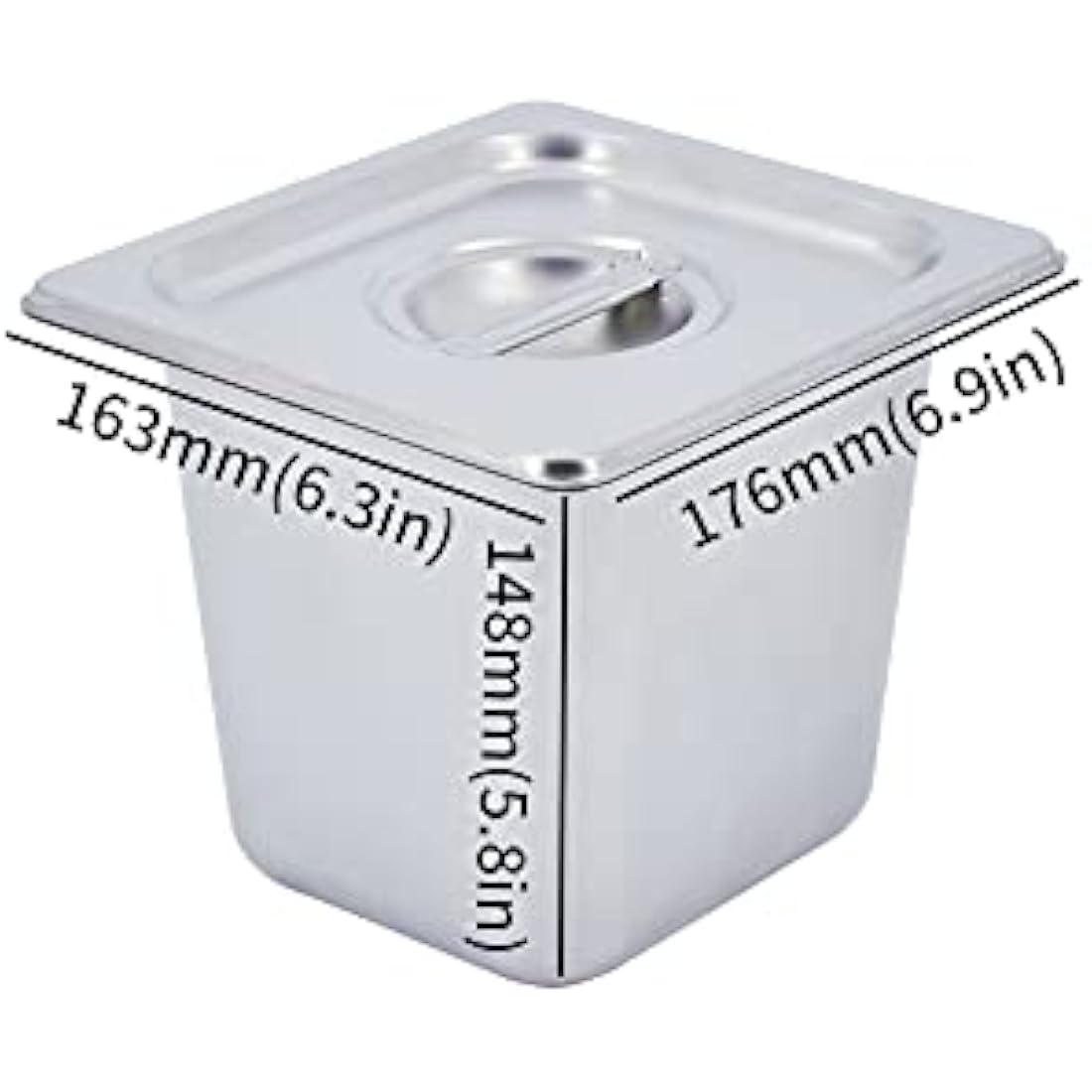 Jolof Store Commercial Bain Marie - 6 Pan Stainless Steel Food Warmer