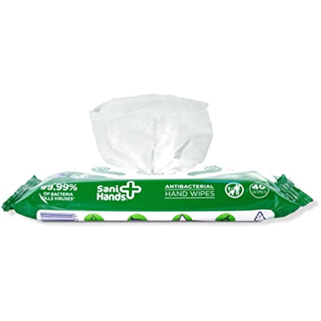 Sani Hands Antibacterial Hand Wipes – Biodegradable & Sensitive (480 Pack)