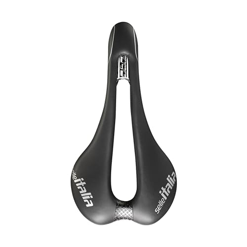 Selle Italia SLR TM Superflow Bike Saddle – Manganese Rails, Black, L3