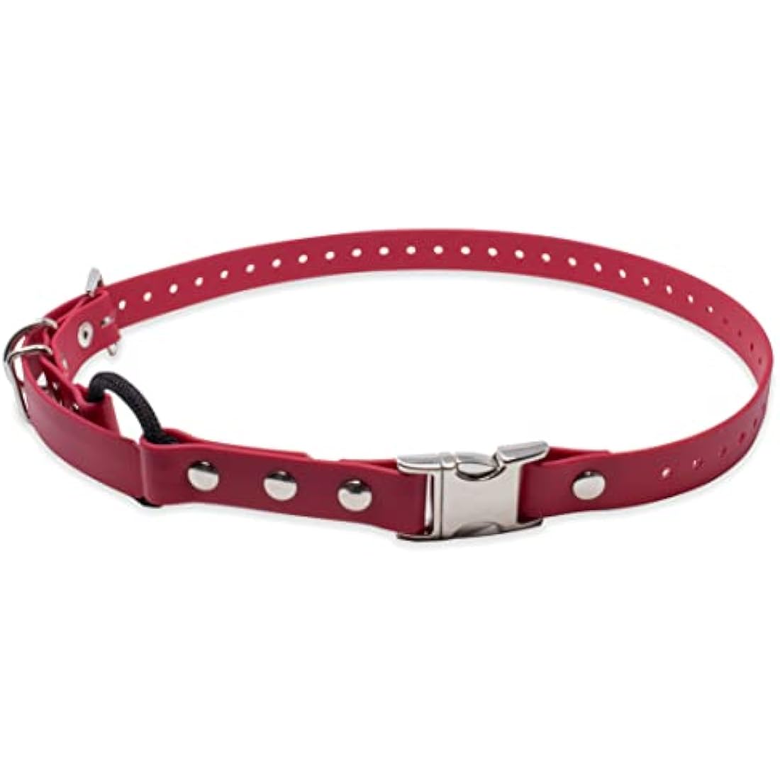 Educator Bungee Dog Collar – 3/4" Waterproof Biothane – Red