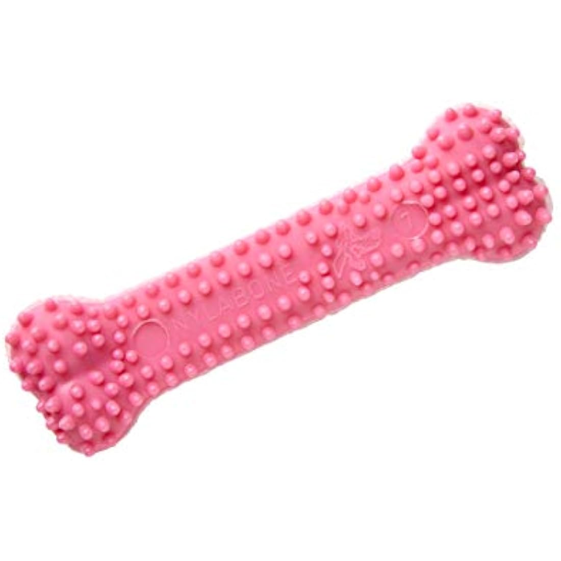 Nylabone Puppy Teething Dental Chew Toy – Chicken Flavor, Pink, XS