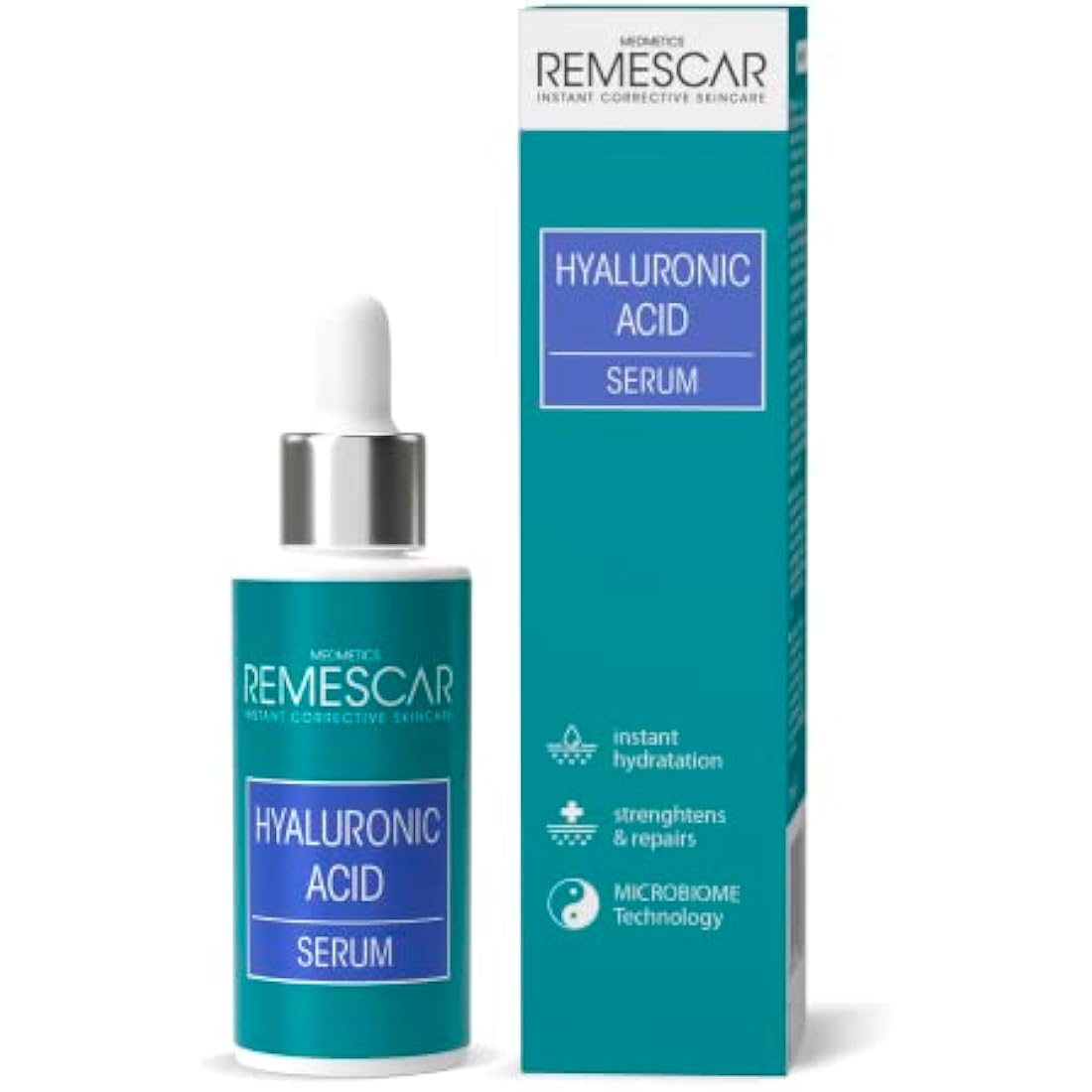 Remescar Hyaluronic Acid Face Serum - Intense Moisturising Complex 30ml