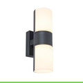 LUTEC Cyra LED Outdoor Wall Light – 350° Rotatable Anthracite Aluminium