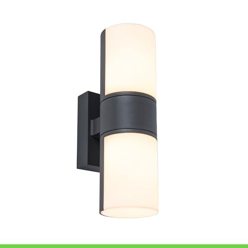 LUTEC Cyra LED Outdoor Wall Light – 350° Rotatable Anthracite Aluminium