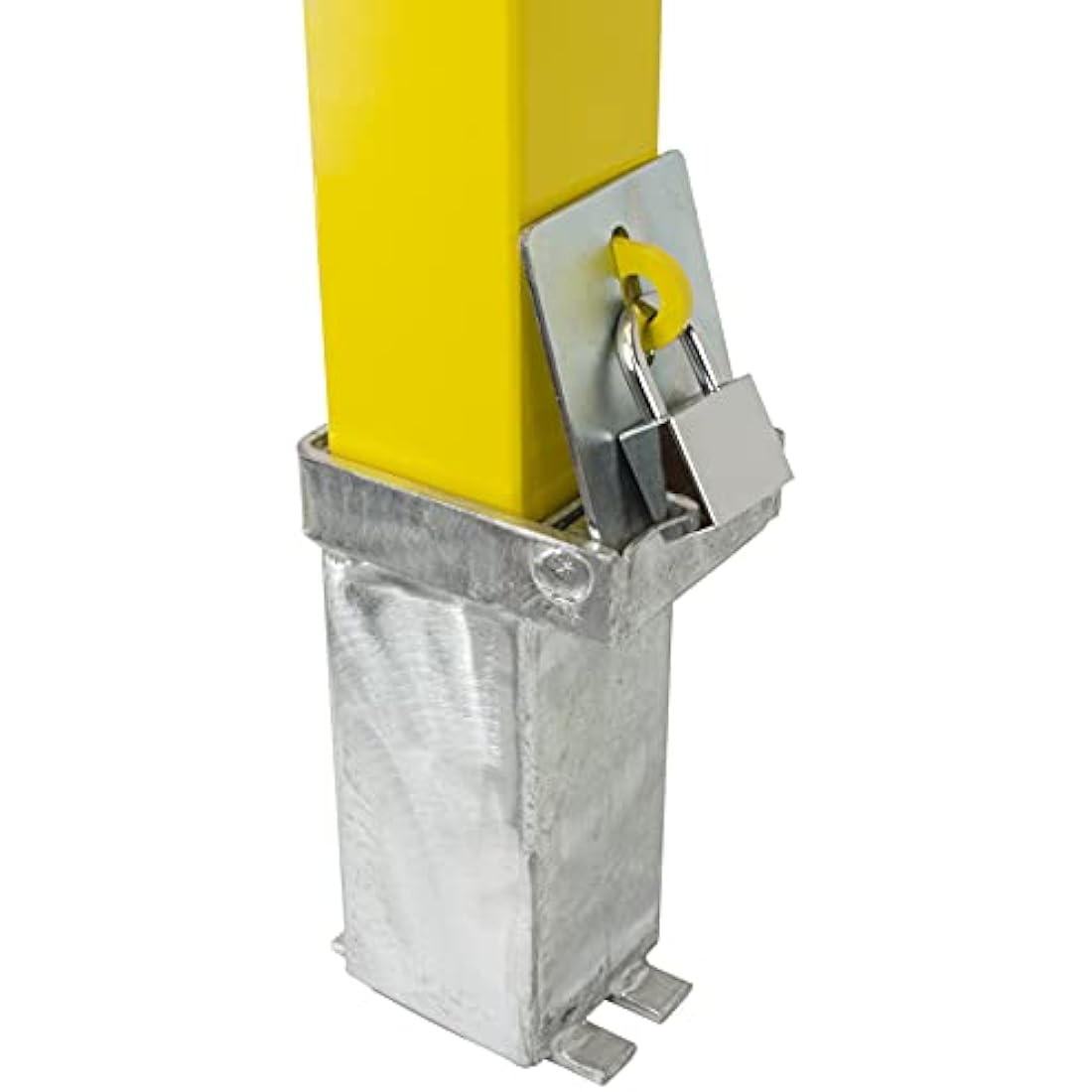 Heavy Duty Removable Parking Security Post - Yellow