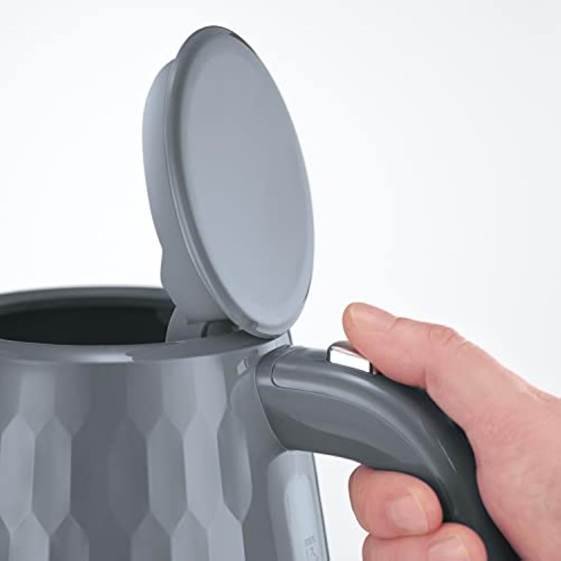 Russell Hobbs Honeycomb Electric Kettle – 1.7L Rapid Boil, Grey