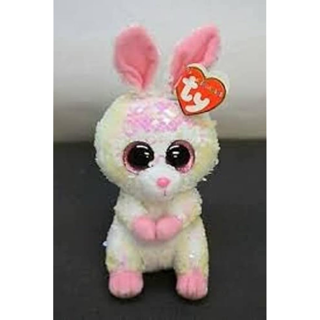 TY Beanie Boo's Sunday White Easter Bunny Plush Stuffed Animal - 15cm