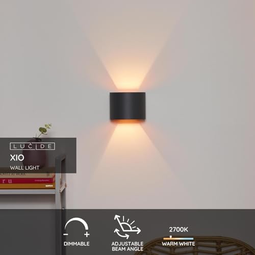 Lucide Grey Aluminum Wall Light | Dimmable G9 Modern Sconce - 4W