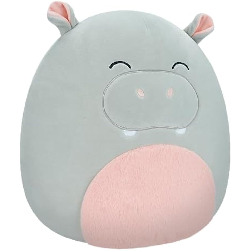 Squishmallows Harrison the Grey Hippo – 12-Inch Medium Plush Toy