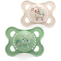 MAM Original Soothers | 0-6 Months Orthodontic Dummy 2 Pack | Cream