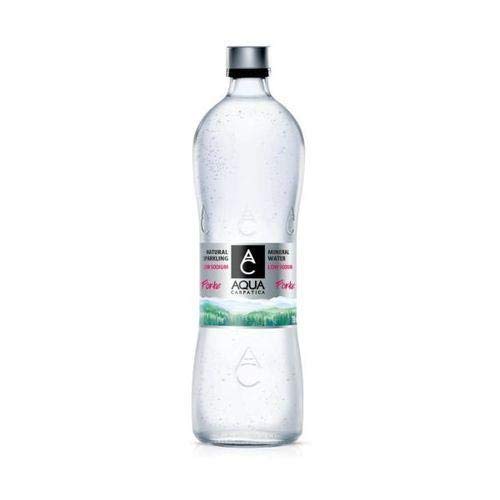 Aqua Carpatica Sparkling Mineral Water - Low Sodium Glass Bottle 6pk