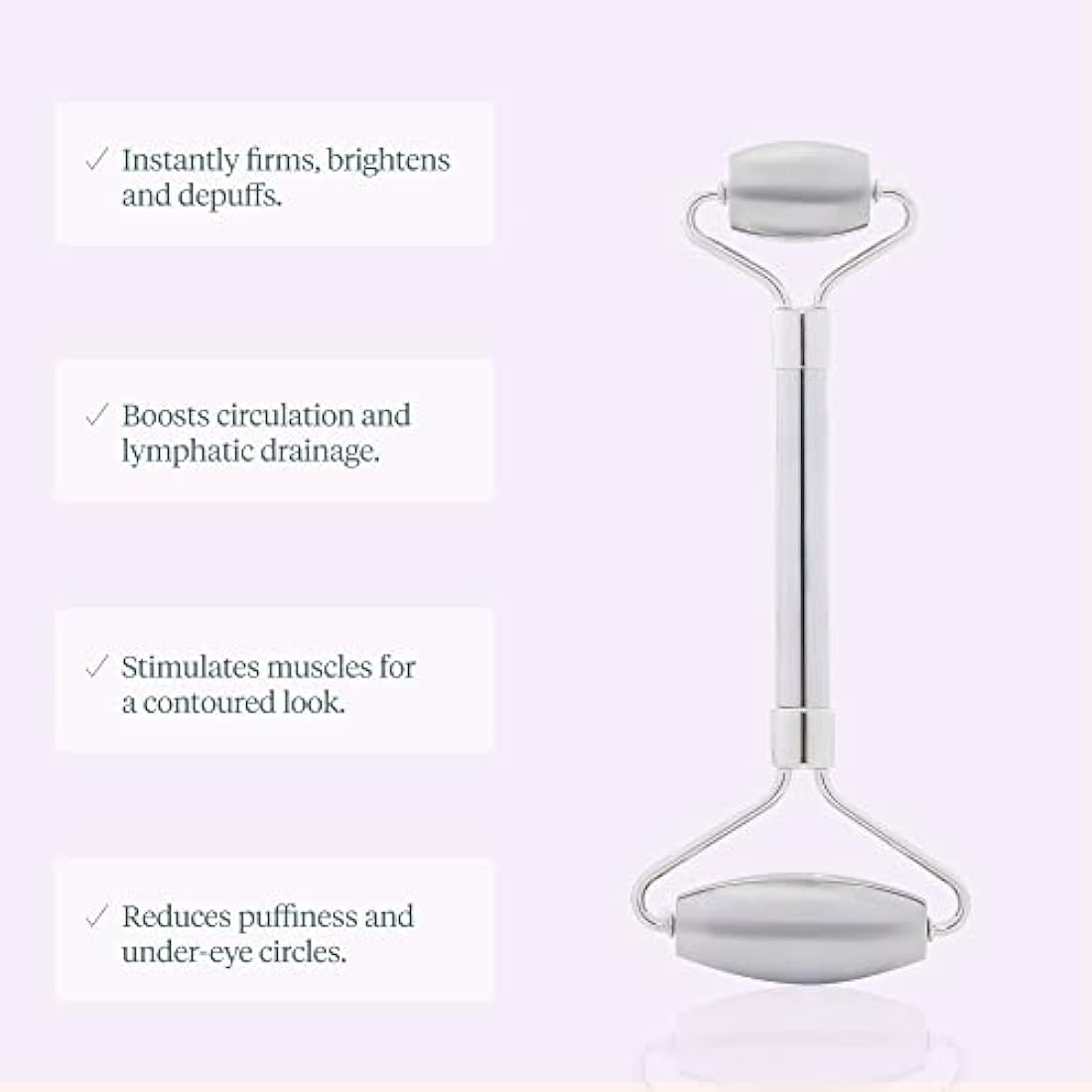 Wonderskin Liquid Gym Facial Roller – Stainless Steel Face Sculpting Tool
