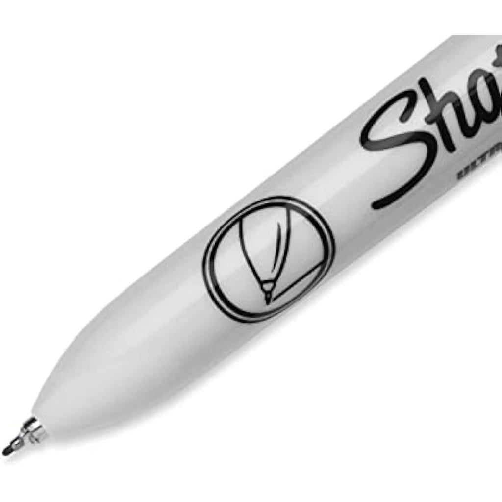 Sharpie Retractable Permanent Markers | Ultra Fine Point, Black, 12-Pack