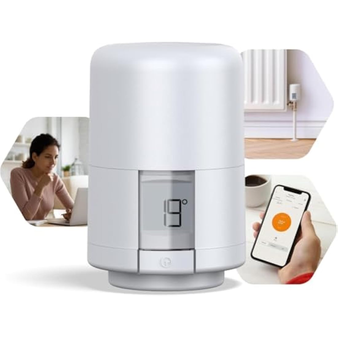 Hive Smart Radiator Valve – Thermostatic TRV with App Control, White