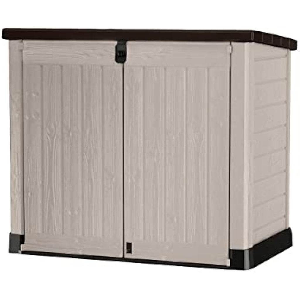 Keter Store-It-Out Pro Resin Garden Storage Shed | 1200L Beige & Brown