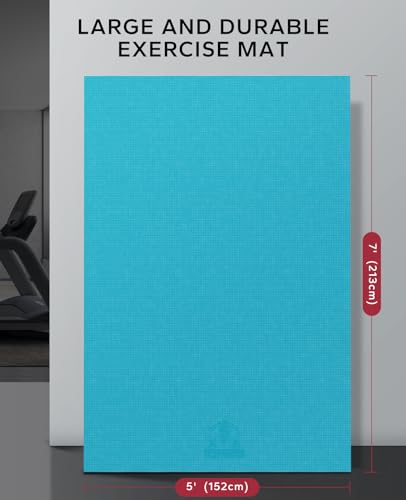 Hapbear Large Yoga Mat | 7'x5' Non-Slip 8mm Thick Exercise Mat for Home Gym
