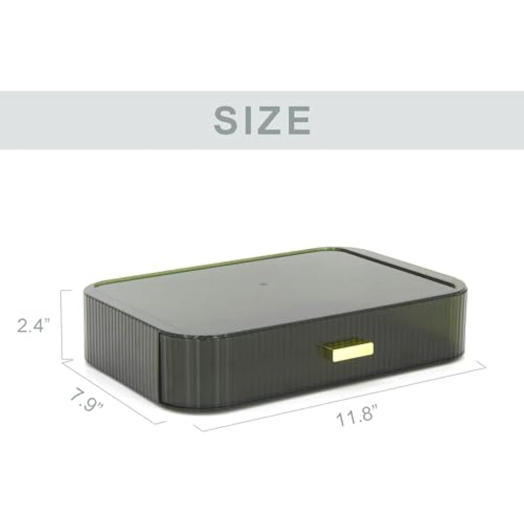 Stackable Makeup Organizer – Green PET Skincare Drawer